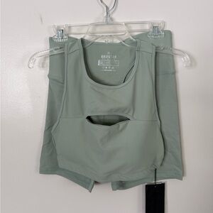NWT RAWGEAR Sage Green Activewear Set Size XL